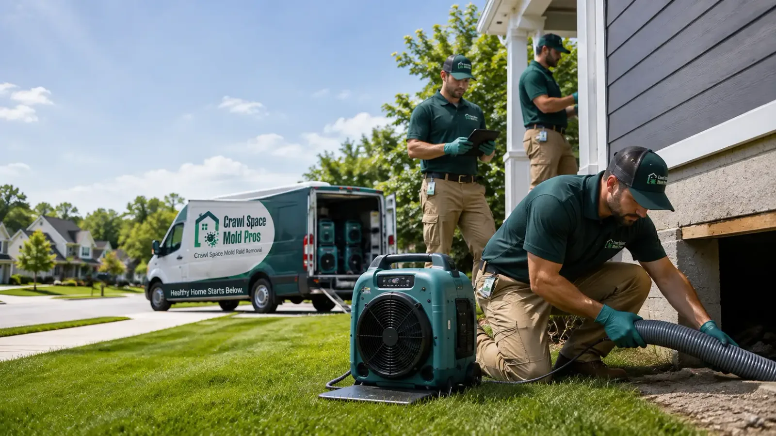 Crawl Space Mold Removal in Grandview, WA